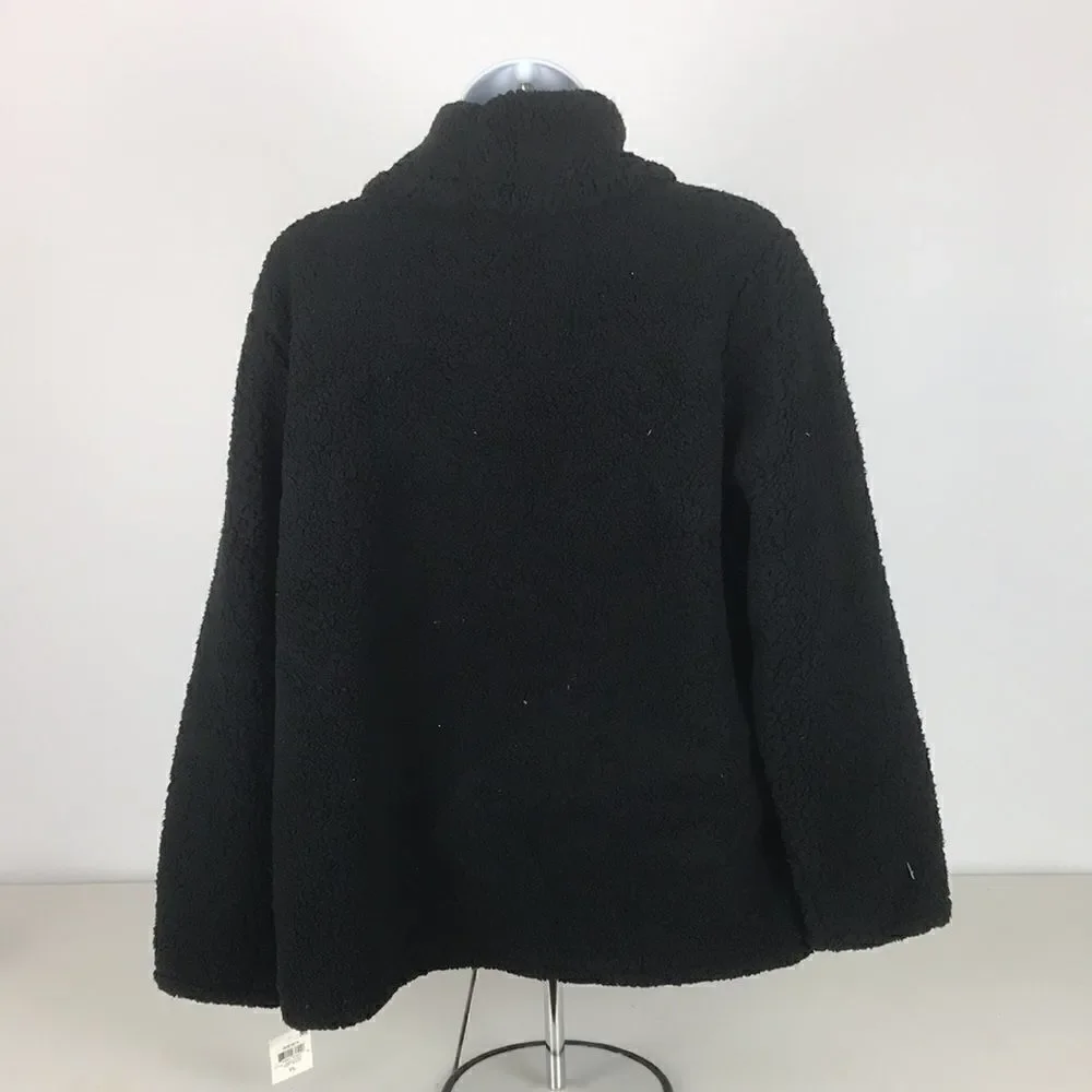 Style & Co Petite Cowlneck Sherpa Pullover Size PLarge